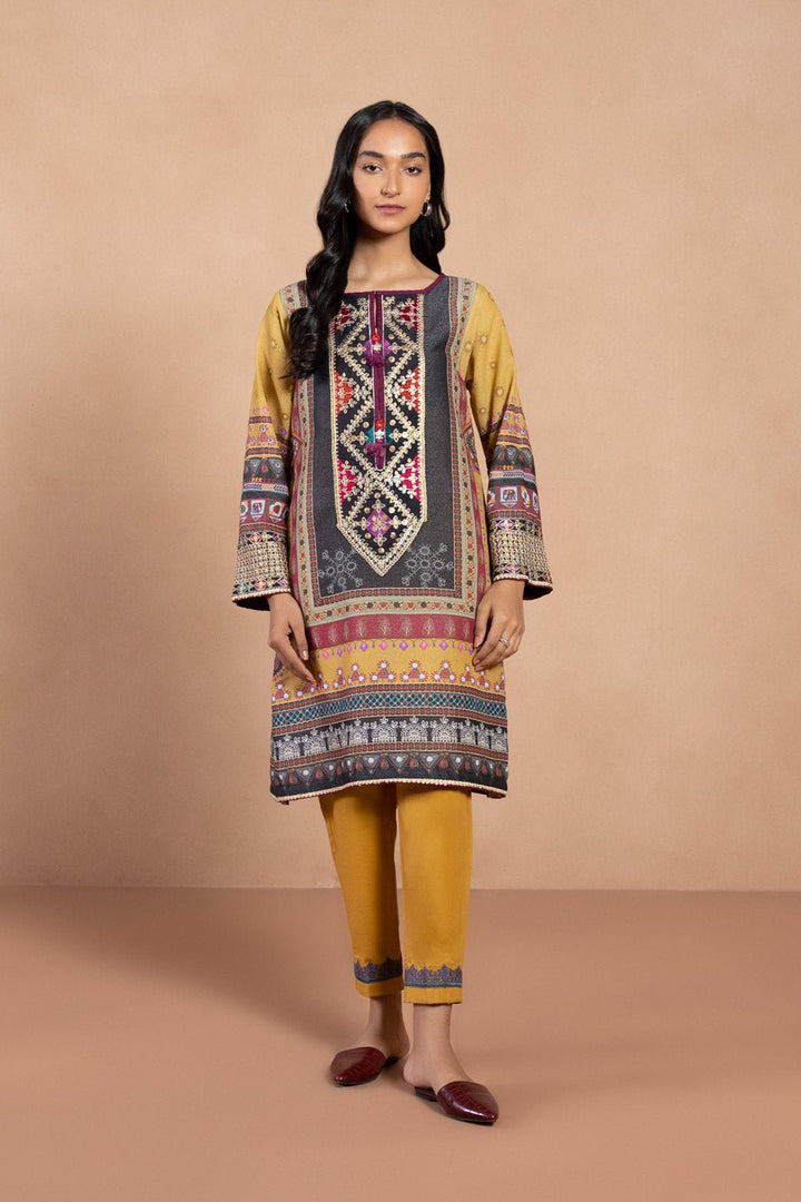 Sapphire- Embroidered Karandi Shirt