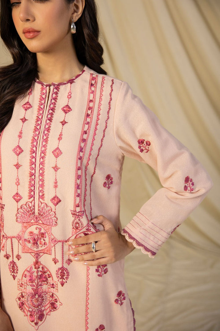 Sapphire- Embroidered Karandi Shirt