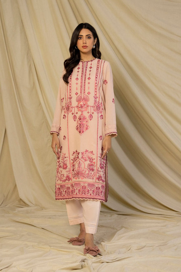 Sapphire- Embroidered Karandi Shirt