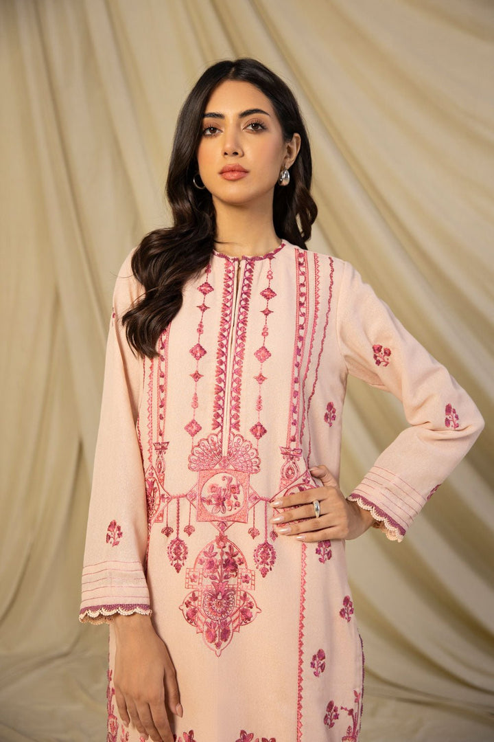 Sapphire- Embroidered Karandi Shirt