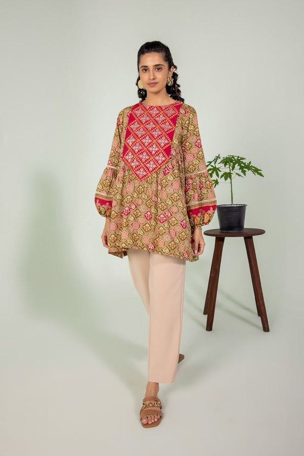 Sapphire- Embroidered Lawn Kurti