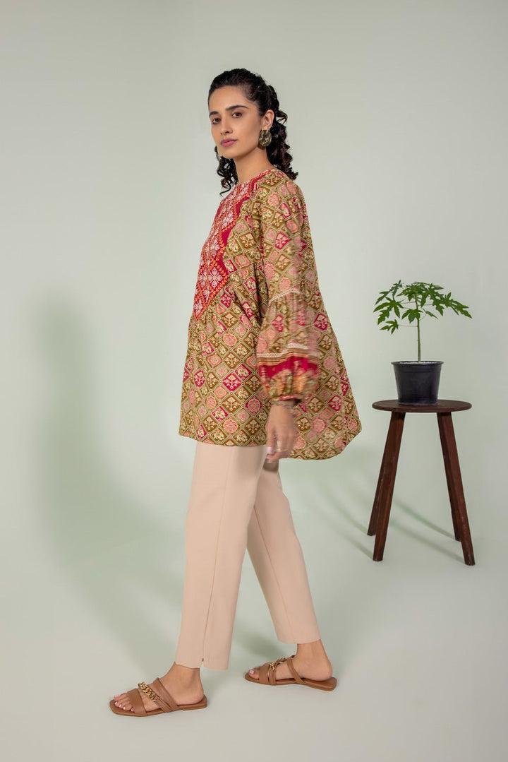 Sapphire- Embroidered Lawn Kurti