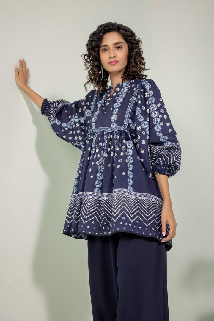 Sapphire- Embroidered Lawn Kurti