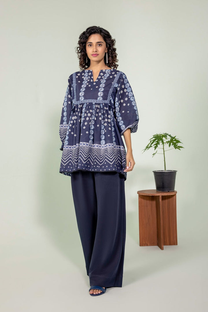 Sapphire- Embroidered Lawn Kurti