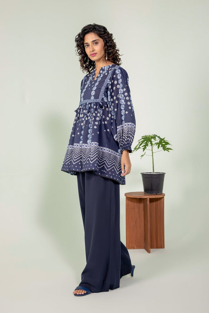 Sapphire- Embroidered Lawn Kurti