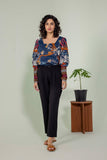 Sapphire- Embroidered Lawn Top