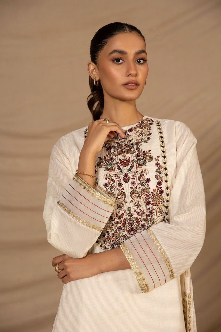 Sapphire- Embroidered Zari Lawn Shirt