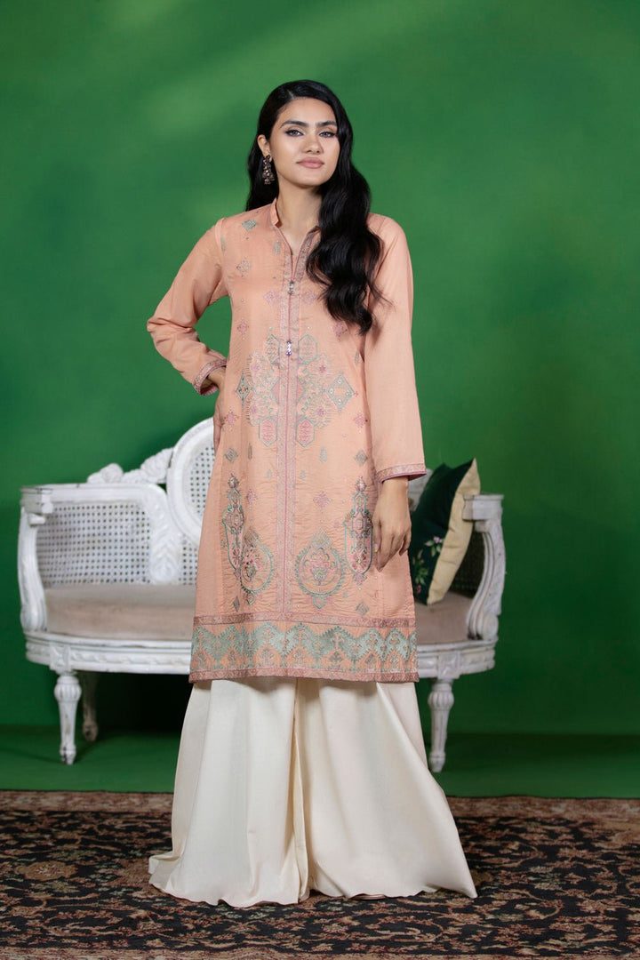 Sapphire- Embroidered Zari Lawn Shirt