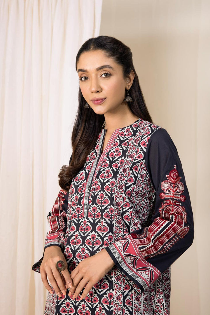 Sapphire- Embroidered Lawn Shirt