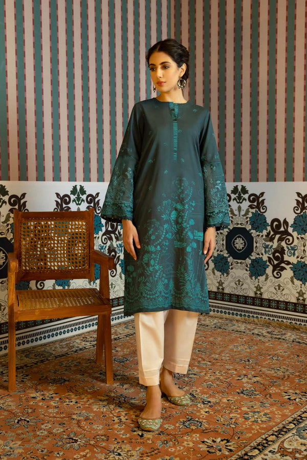 Sapphire- Embroidered Lawn Shirt