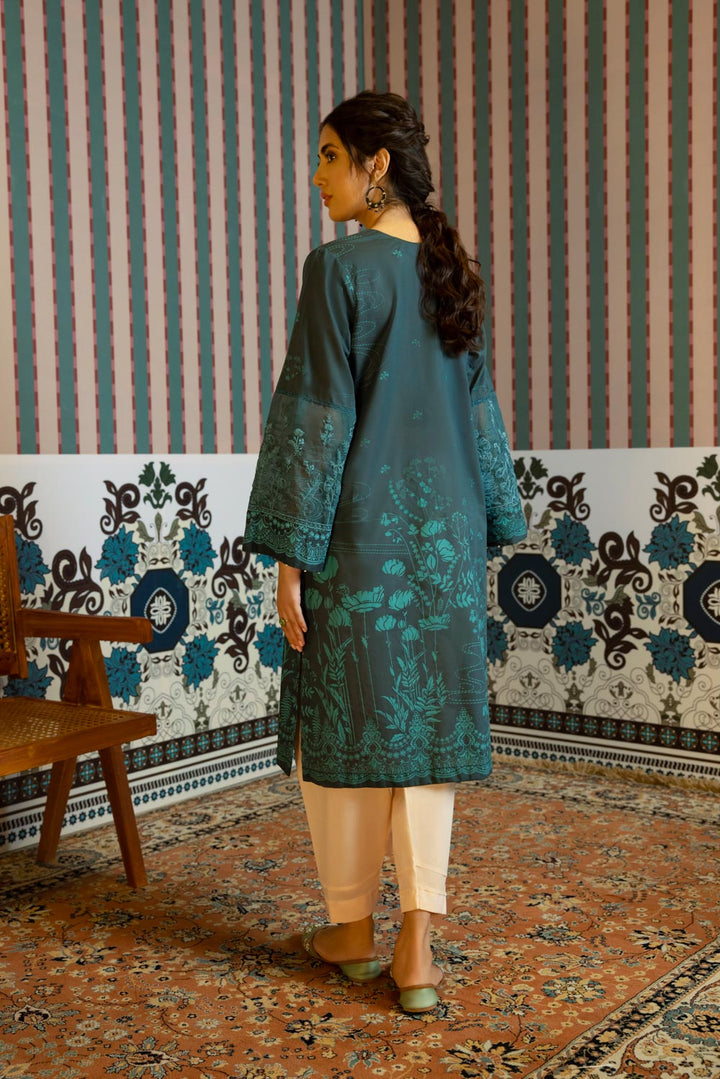 Sapphire- Embroidered Lawn Shirt