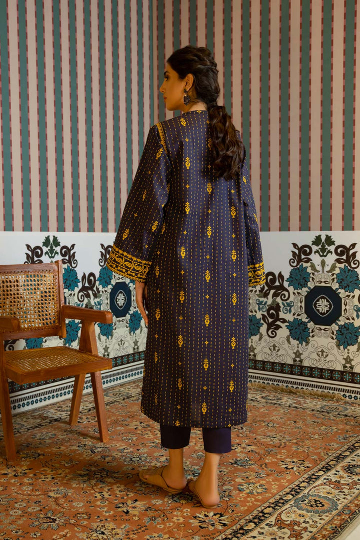 Sapphire- Embroidered Lawn Shirt