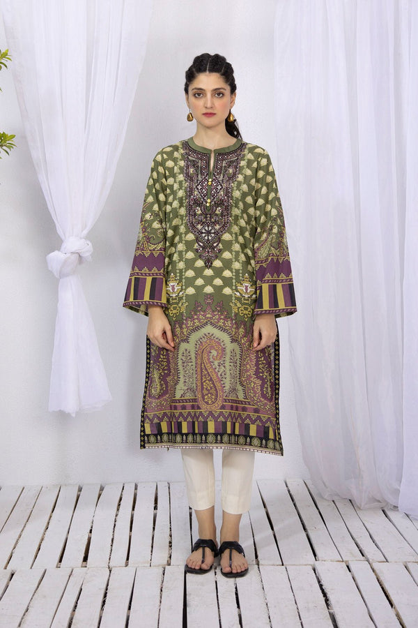 Sapphire- Embroidered Lawn Shirt