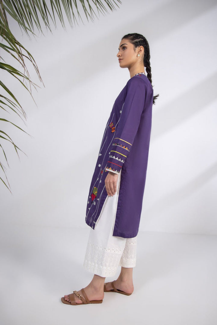 Sapphire- Embroidered Lawn Shirt