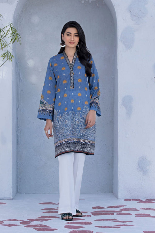 Sapphire- Embroidered Lawn Shirt