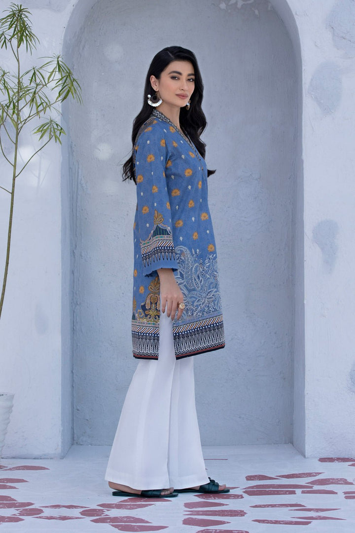 Sapphire- Embroidered Lawn Shirt