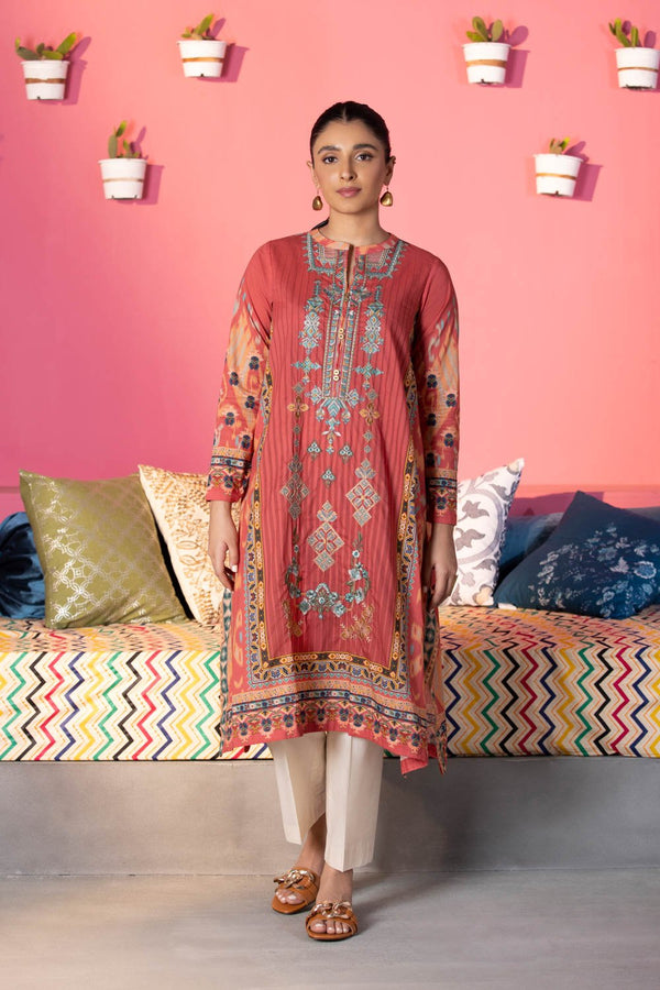 Sapphire- Embroidered Lawn Shirt