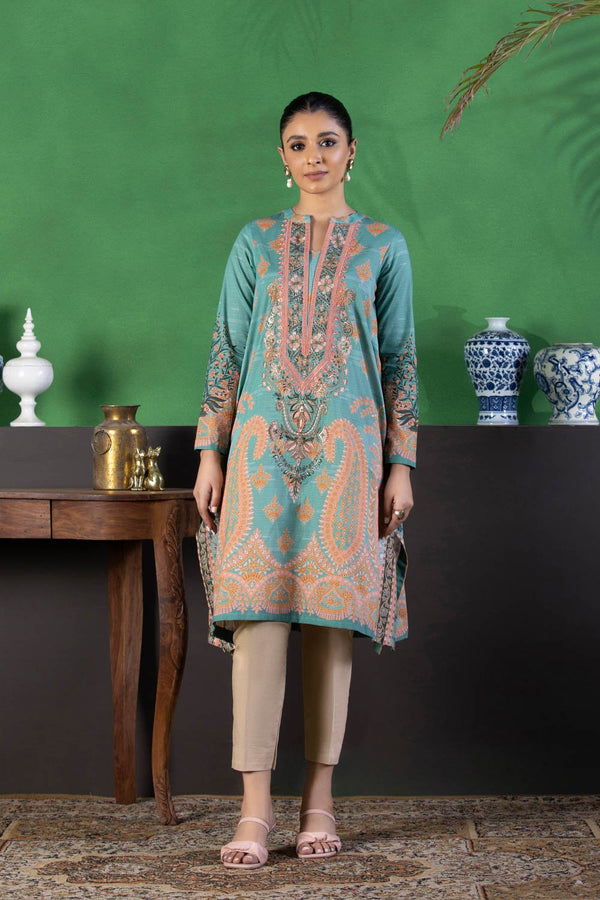 Sapphire- Embroidered Lawn Shirt