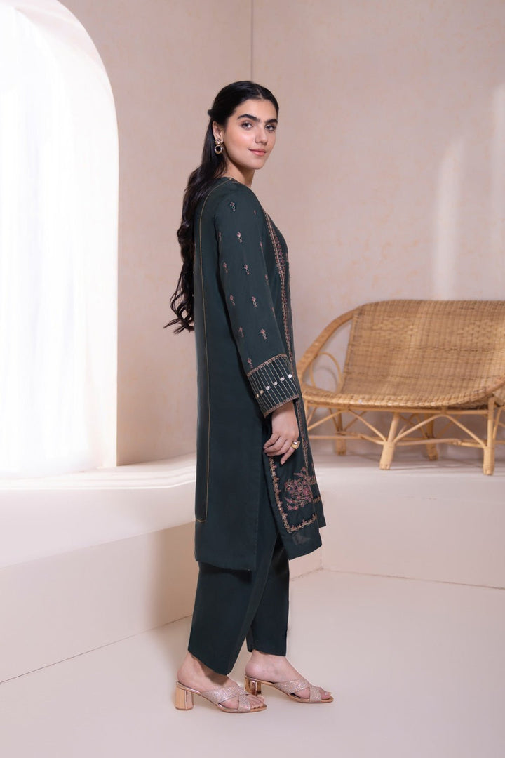 Sapphire- 2 Piece - Embroidered Khaddar Suit