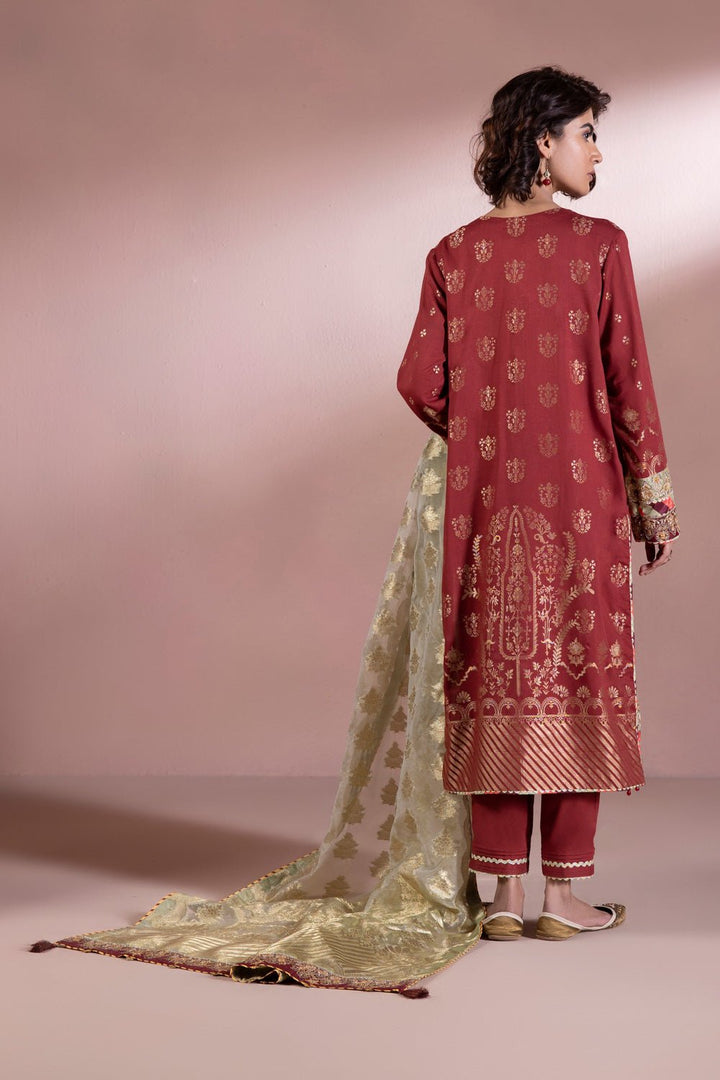 Sapphire- Embroidered Jacquard Suit