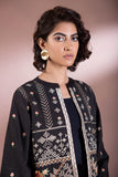 Sapphire- Embroidered Zari Khaddar Jacket