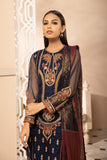 Sapphire Embroidered Net Suit