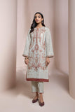 Sapphire - Embroidered Raw Silk Suit