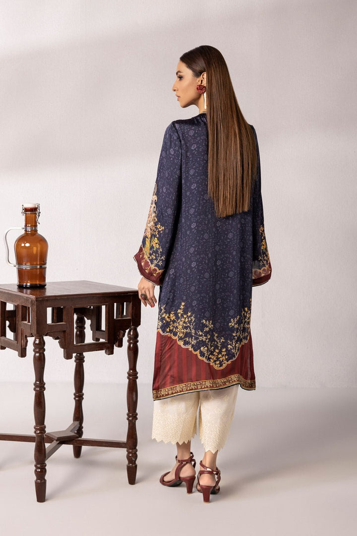 Sapphire- Embroidered Silk Shirt