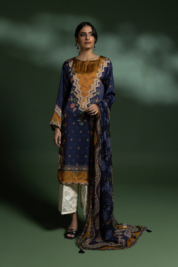 Sapphire- 2 Piece - Printed Silk Suit