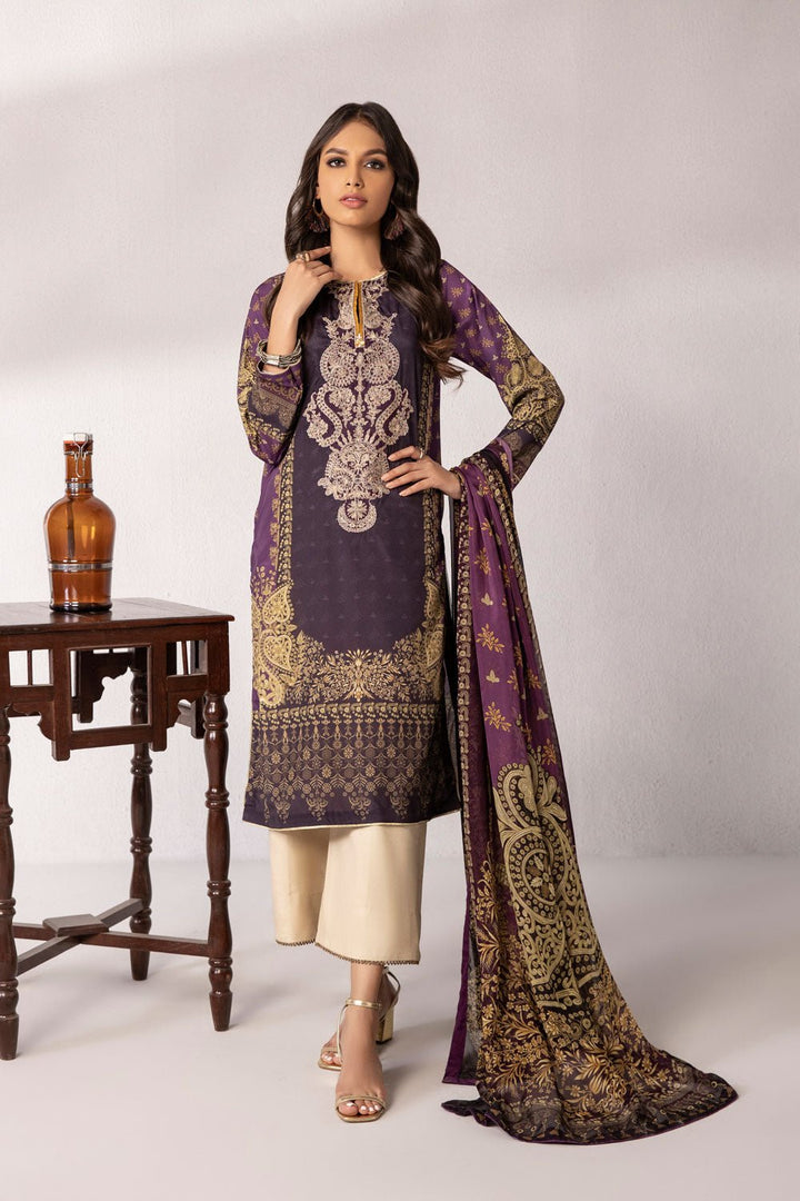 Sapphire- 2 Piece - Embroidered Silk Suit