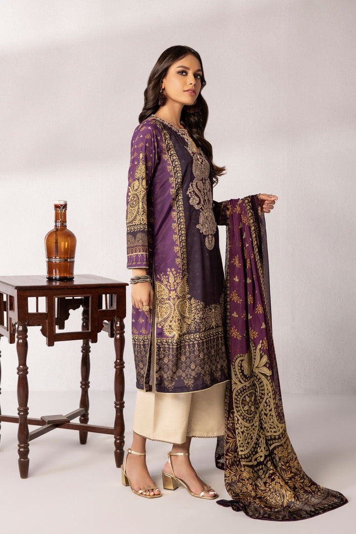 Sapphire- 2 Piece - Embroidered Silk Suit