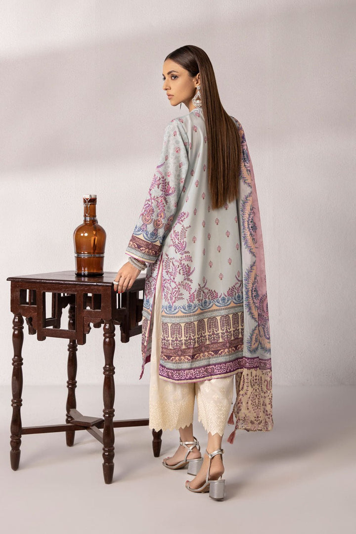 Sapphire- 2 Piece - Embroidered Silk Suit