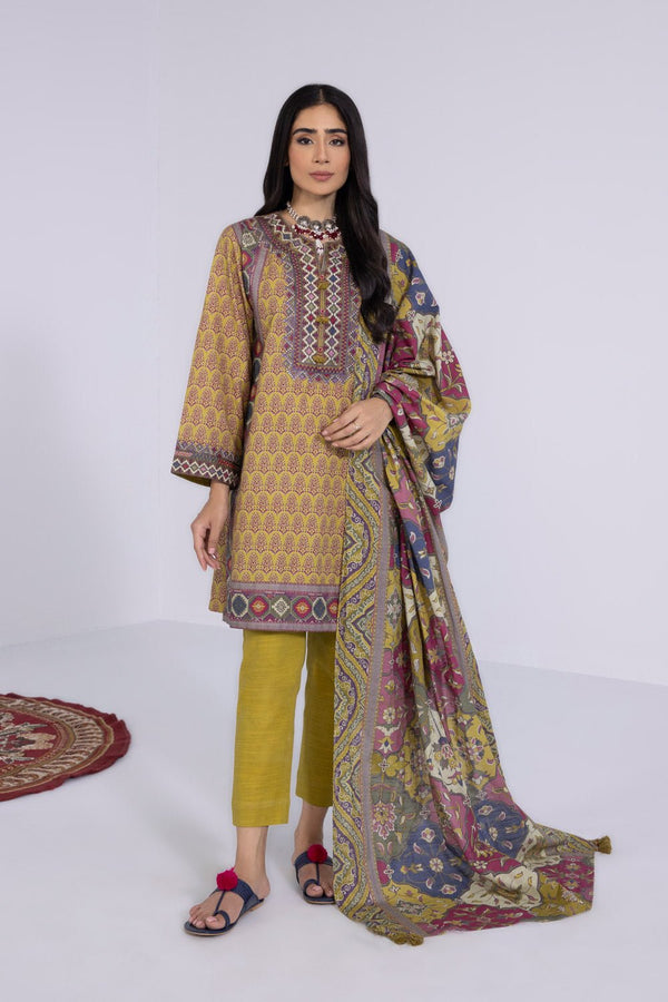 Sapphire- 2 Piece - Embroidered Khaddar Suit