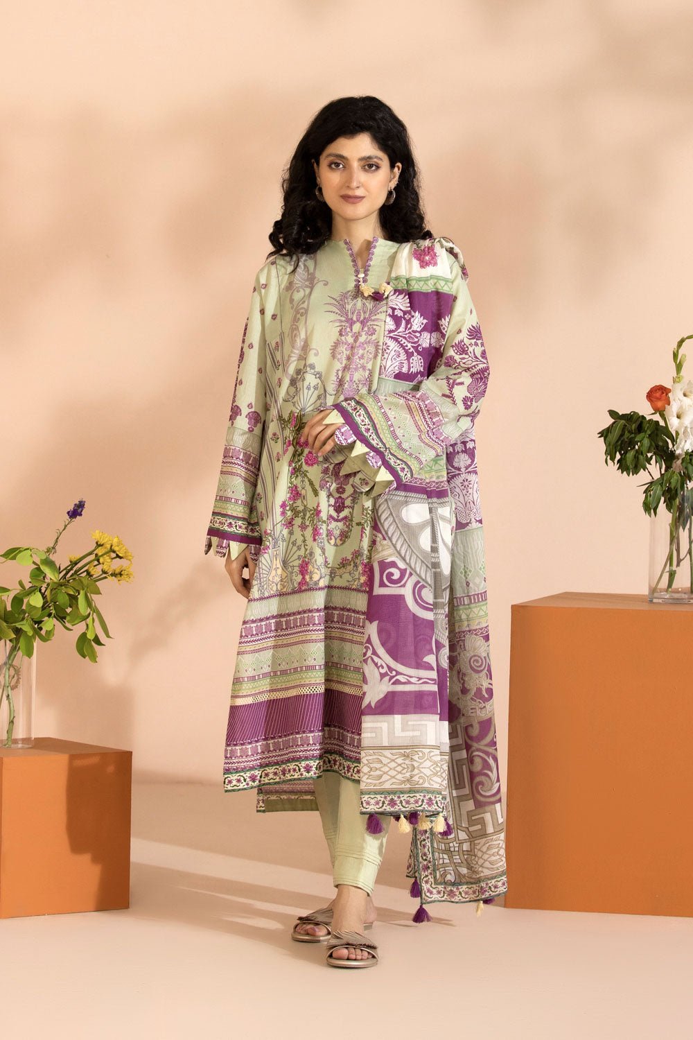 Sapphire-2 Piece - Printed Lawn Suit