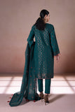 Sapphire- 3 Piece - Embroidered Jacquard Suit