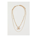 H&M- Three-strand necklace Gold-coloured