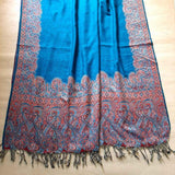 Zardi- Winter Shawl  Large Warm Acrylic Wool Blue ZSH100