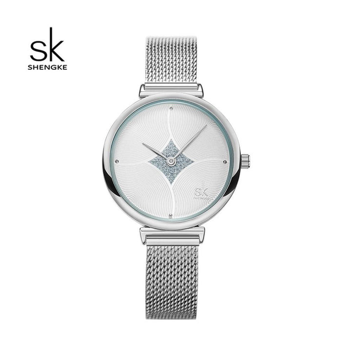 Shengke- K0143 Designer Women Quartz Watch Minimal Dial Waterproof Luxury Ladies Watches Online Classic