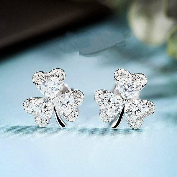 Zardi- Silver Plated Floral Earring Silver AE 172