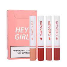 Beauty Tools- 4 colors Hey! Girl! Wonderful smoke tube Lipstick