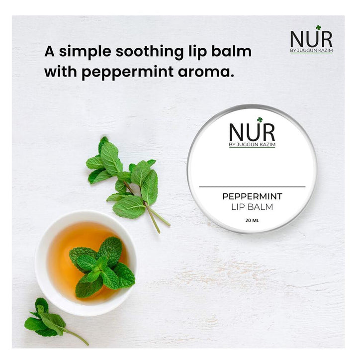 Nur By Juggan Kazim- Peppermint Lip Balm, 20Ml