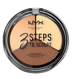 NYX Professional Makeup- 3 Steps To Sculpt Face Sculpting Palette 02 Light