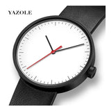 Yazole- 522 Private Label Mens Quartz Wristwatch Color Analog Leahter Business Men Watch