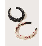 Shein- Heart Print Hair Band 2 Pieces by Bagallery Deals priced at #price# | Bagallery Deals