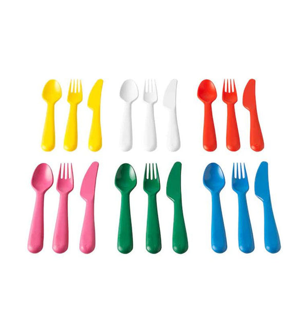 Ikea-Kalas 18-Piece Cutlery Set- Multicolour by IKEA priced at #price# | Bagallery Deals