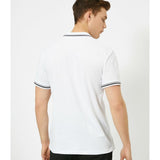 Koton- Polo Neck T-Shirt - White