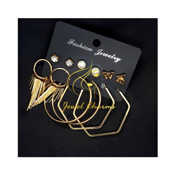 Jewel charms- Hexagon Hoops Thread Dangle Pack