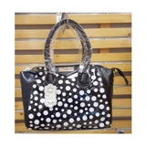 Silk Avenue- LS0075 - Black Polka Dot Satchel Handbag