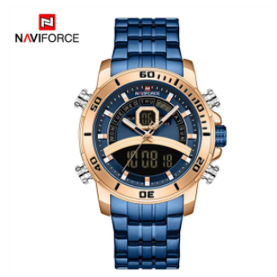 Naviforce- New Men Luxury Brand Waterproof Watch For Men Fashion Quartz Wristwatch With Brand Box - NF9181
