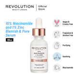 Revolution- Skincare 10% Niacinamide + 1% Zinc Blemish & Pore Refining Serum 30ml
